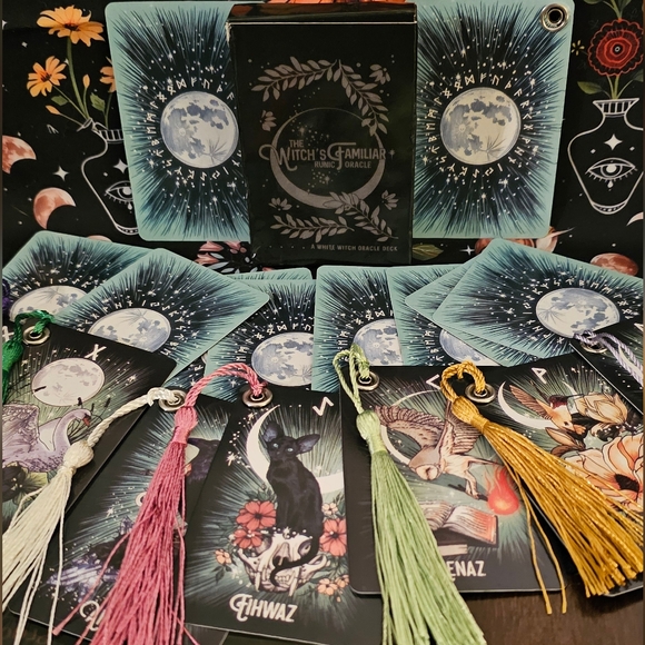 Intuitively chosen runic oracle handmade bookmark, - Picture 3 of 6